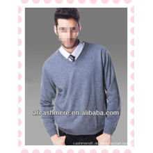 Mens Fashion V-Ausschnitt stricken plain Kaschmir Pullover, Pullover